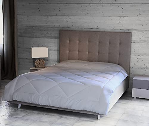 Homemania 14764 Steppdecke, einfarbig, Winter, für Bett, Weiß, Mikrofaser, 150 x 200 cm von Homemania