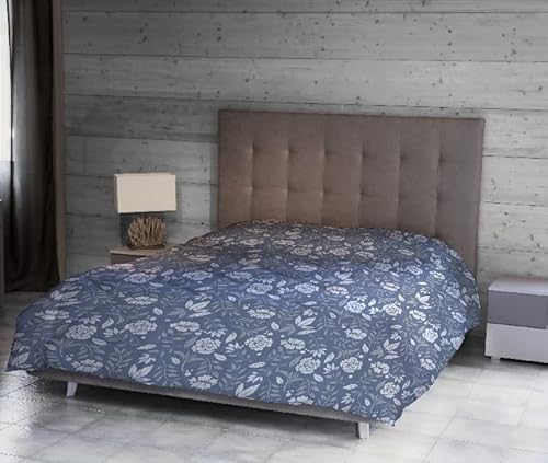 Homemania Steppdecke Helen – Natura, Doppelbett, Winter, für das Bett, Blau, Weiß, Grau, Mikrofaser, 260 x 250 cm von Homemania