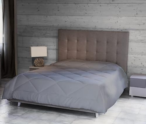 Homemania 14870 Steppdecke PearlPlatin Single, Winter, für Bett, Grau, Mikrofaser, 170 x 250 cm von Homemania