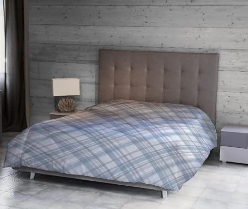 Homemania 14894 Kevin – geometrische Steppdecke mit Bettbezug und Kissenbezug – für das Bett – mehrfarbiges Mikrofasergewebe, 260 x 250 cm, Mikrofaser von Homemania