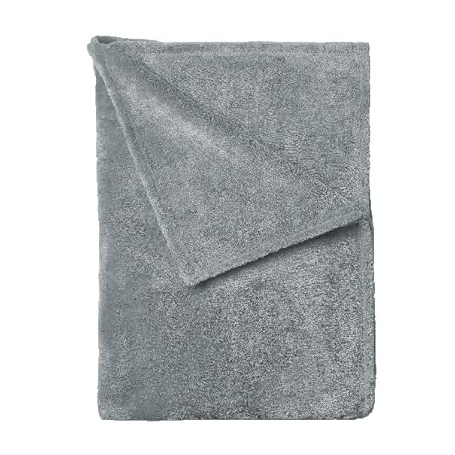 Homemania Decke Cenere – Decke – für Sofa, Bett, Schlafzimmer, Grau aus Mikrofaser, 120 x 160 cm von Homemania