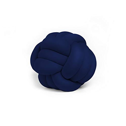 Homemania 30DK-19 Dekokissen Knot, Blau aus Polyester, 30 x 30 x 35 cm von Homemania