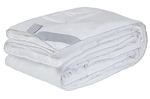 Homemania Bed Steppdecke für Doppelbett, Creme/grau, aus Baumwolle, 190 x 215 cm, 190 x 215 cm von Homemania