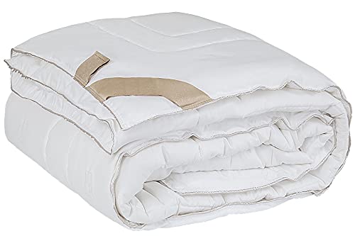 Homemania Bed Steppdecke für Einzelbett, Creme/Gold, Baumwolle, Wolle, 155 x 215 cm, 155 x 215 cm von Homemania
