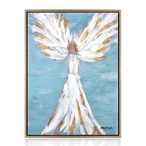 Homemania Bild Angel-Art und Graffiti, für Wohnzimmer, Schlafzimmer, blau, aus Leinwand, Holz, 75 x 100 cm von Homemania