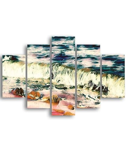 Homemania Bild Insel-5 Natur und Landschaften pro Wohnzimmer, mehrfarbig, 95 x 0,3 x 60 cm, -HM205MDF082, MDF von Homemania