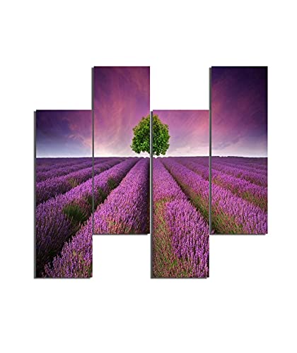 Homemania Bild Violet-4 Natur und Landschaften pro Wohnzimmer, mehrfarbig, 76 x 0,3 x 50 cm, -HM204PMDF210, MDF von Homemania