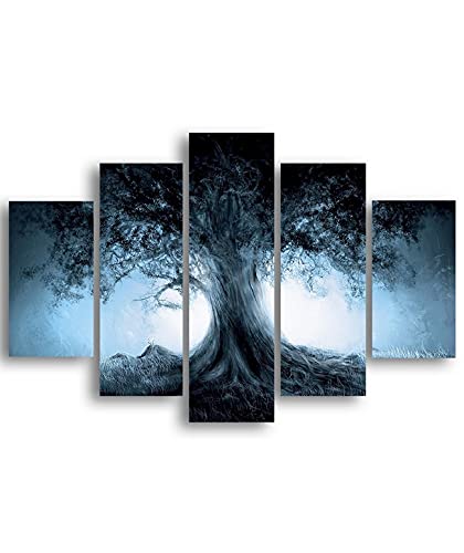 Homemania HM205MDF040 5-teiliges Dunkles Bild – Natur und Landschaften – von Wohnzimmer – Mehrfarbige MDF-Platte, 95 x 0,3 x 60 cm Homemania HM205MDF040 5-teiliges Dunkles Bild – Natur und Landschaften – von Wohnzimmer – Mehrfarbige MDF-Platte, 95 x 0,3 x 60 cm von Homemania