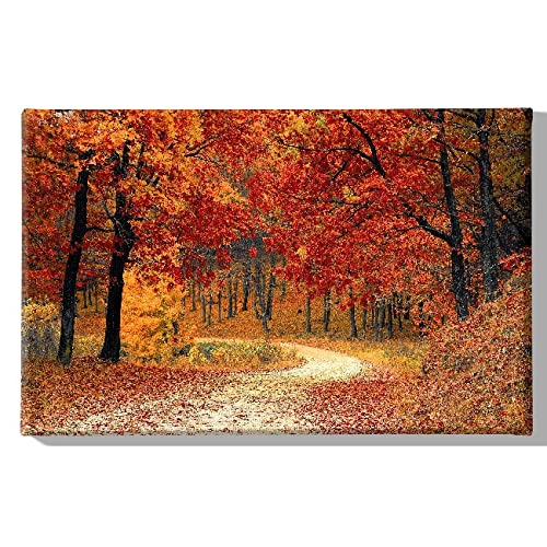 Homemania HM20KNV45x70-198 Bild Baum Landschaft Wohnzimmer Schlafzimmer Mehrfarbig Polyester Holz 45 x 3 x 70 cm von Homemania