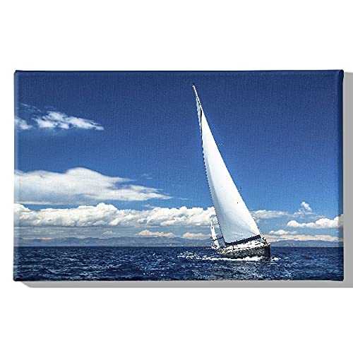 Homemania HM20KNV45x70-266 Meeresbild – Natur und Landschaft – für Wohnzimmer, Schlafzimmer, Mehrfarbig, Polyester, Holz, 45 x 3 x 70 cm von Homemania