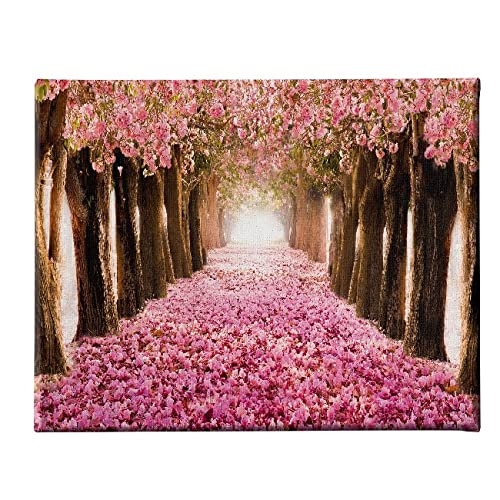 Homemania HM20KNV45x70-29 Bild Baum Landschaft Wohnzimmer Schlafzimmer Mehrfarbig Polyester Holz 45 x 3 x 70 cm von Homemania