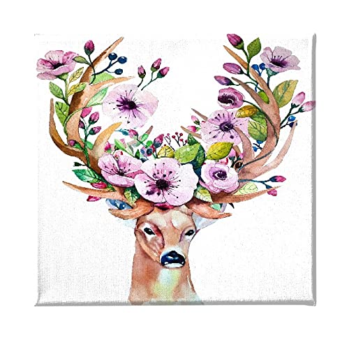 Homemania HM20KNV60x60-156 Wandbild, Motiv: Rehe, Tiere, für Wohnzimmer, Schlafzimmer, Mehrfarbig, Polyester, Holz, 60 x 3 x 60 cm Homemania HM20KNV60x60-156 Wandbild, Motiv: Rehe, Tiere, für Wohnzimmer, Schlafzimmer, Mehrfarbig, Polyester, Holz, 60 x 3 x 60 cm von Homemania