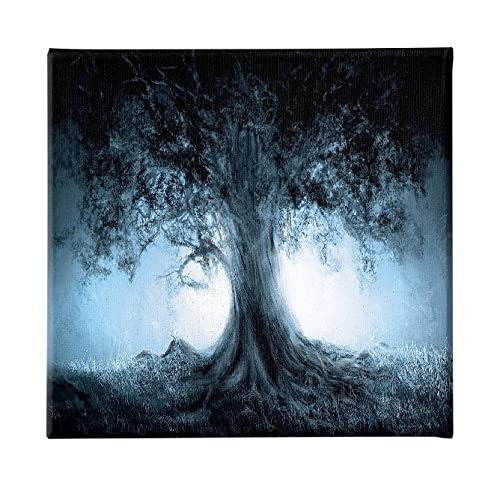 Homemania HM20KNV60x60-225 Bild Baum Landschaft Wohnzimmer Schlafzimmer Mehrfarbig Polyester Holz 60 x 3 x 60 cm von Homemania