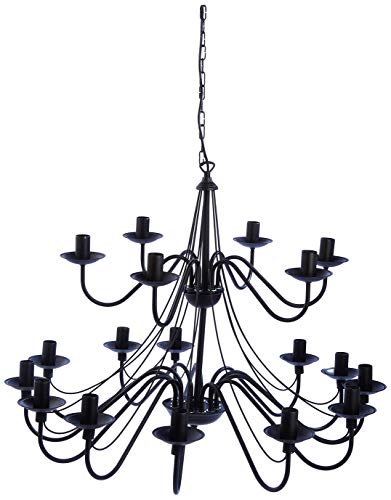 Homemania HOMAX_4114 Pendelleuchte Lilium schwarz Metall 85 x 85 x 108 cm von Homemania