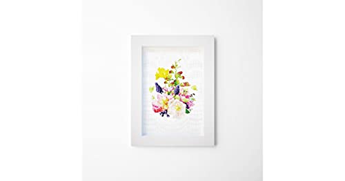 Homemania HOMRK-FRAME-007 Bild mit Rahmen Natur, Blumen, mehrfarbig, 30 x 3,6 x 40 cm von Homemania