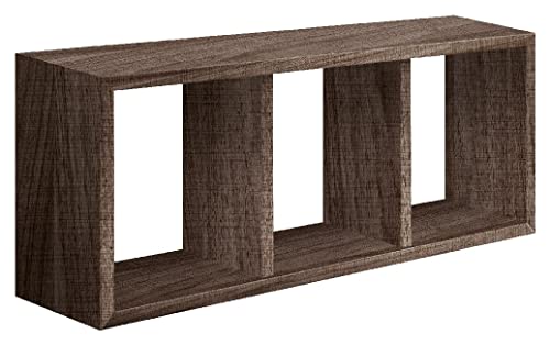Homemania HOMSAN_016 Tristano Wandregal, Wanddekoration, Schlafzimmer, Büro-MDF, Nussbaum, gesägt, 70 x 30 x 15,5 cm Homemania HOMSAN_016 Tristano Wandregal, Wanddekoration, Schlafzimmer, Büro-MDF, Nussbaum, gesägt, 70 x 30 x 15,5 cm von Homemania