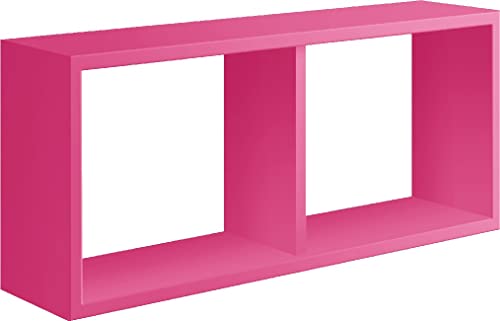 Homemania HOMSAN_033 Regal Morgana, Wanddekoration, Schlafzimmer, Büro-MDF, Fuchsia, 70 x 30 x 15,5 cm von Homemania