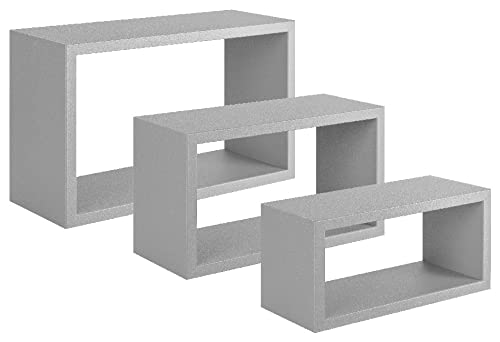 Homemania HOMSAN_104 Trittico Wandregal, Schlafzimmer, Büro-MDF, Grau, 45 x 27 x 15,5/40 x 22 x 15,5/35 x 17 x 15,5 cm Homemania HOMSAN_104 Trittico Wandregal, Schlafzimmer, Büro-MDF, Grau, 45 x 27 x 15,5/40 x 22 x 15,5/35 x 17 x 15,5 cm von Homemania
