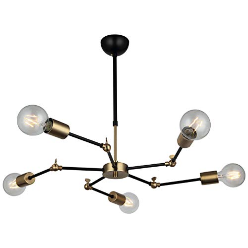 Homemania Hängelampe, Metall, Gold, Schwarz von Homemania