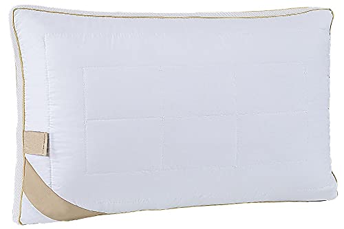 Homemania Kissen Bed, Weiß/Gold aus Baumwolle, Silikon, 45 x 65 cm, 45 x 65 cm von Homemania