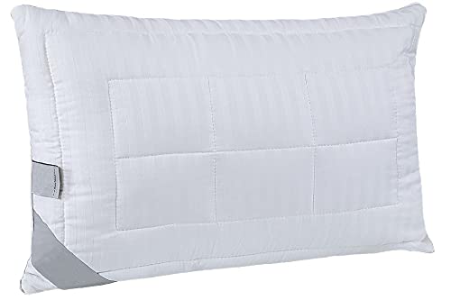 Homemania Kissen Bed, Weiß/Grau aus Baumwolle, Satin, Silikon, 50 x 70 cm, 50 x 70 cm von Homemania