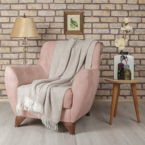 Homemania Lanze Softy 2, Acryl, Polyester, Beige, 130 x 170 cm von Homemania