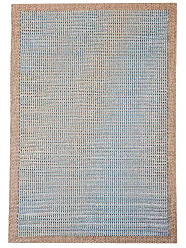 Homemania Maschinell hergestellter Teppich Plain Side 2, Druck, Blau, Braun, Polypropylen, 160 x 230 cm von Homemania