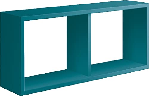 Homemania Morgana Wandregal, Wohnzimmer, Schlafzimmer, Büro, MDF, Blau, 70 x 30 x 15,5 cm, 70 X 30 X 15.5 Homemania Morgana Wandregal, Wohnzimmer, Schlafzimmer, Büro, MDF, Blau, 70 x 30 x 15,5 cm, 70 X 30 X 15.5 von Homemania