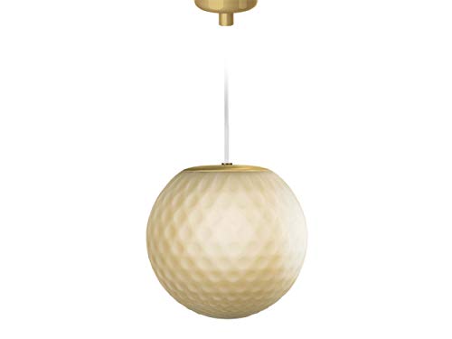 Homemania Pendelleuchte Evy, Gold aus Glas, 15,5 x 15,5 x 15,2 cm, 1 x G9, max. 48 W, 220-240 V von Homemania