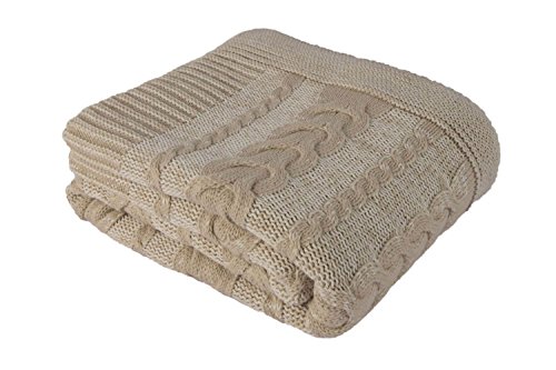 Homemania Sofadecke beige/naturweiß 130 x 170 cm von Homemania