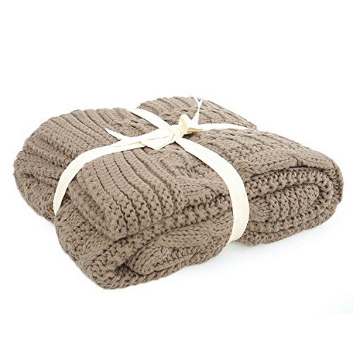 Homemania Sofadecke lehmbraun 130 x 170 cm von Homemania