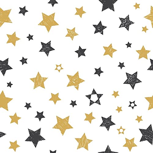 Homemania Teppich, Bedruckt, Stars-geometrisch, Dekoration für Haus, rutschfest, für Wohnzimmer, Wohnzimmer, Schlafzimmer, Mehrfarbig aus Polyester, Baumwolle, 80 x 50 cm von Homemania