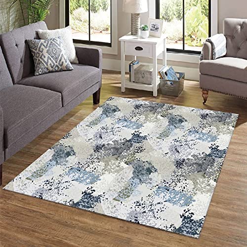 Homemania Teppich, Bedruckt, Trend Patchwork, 7 Zusammenfassungen, rutschfest, für Wohnzimmer, Schlafzimmer, Mehrfarbig aus Polyester, Baumwolle, 80 x 120 cm von Homemania