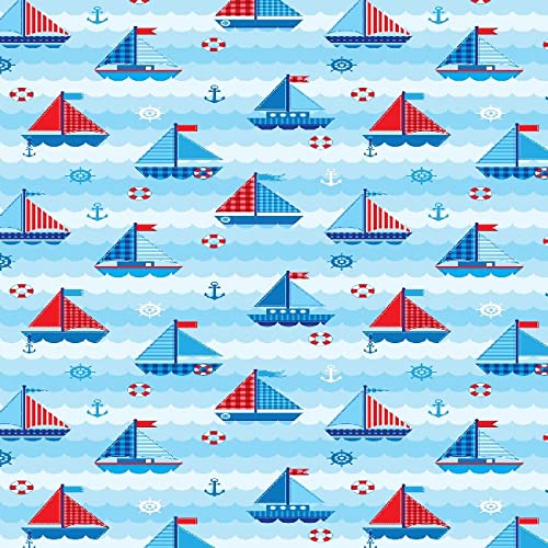 Homemania Teppich Bedruckt Child Sailors für Kinder, Dekoration für Haus, rutschfest, für Wohnzimmer, Wohnzimmer, Schlafzimmer, Mehrfarbig aus Polyester, Baumwolle, 80 x 150 cm von Homemania