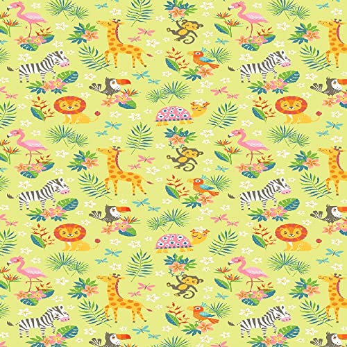 Homemania Teppich Bedruckt mit niedlichen Tieren, 2 Stück, für Kinder, Heimdekoration, rutschfest, für Wohnzimmer, Schlafzimmer, Mehrfarbig aus Polyester, Baumwolle, 100 x 200 cm von Homemania
