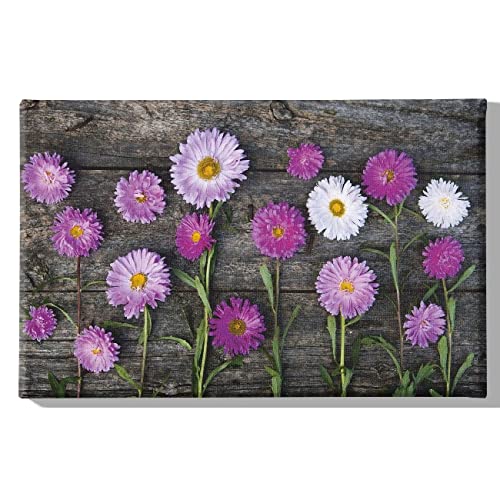 Homemania Wandbild, Blumen, Natur, für Wohnzimmer, Schlafzimmer, mehrfarbig, 45 x 3 x 70 cm, -HM20KNV45 x 70 – 137, Polyester, Holz von Homemania