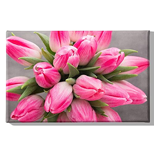 Homemania Wandbild, Blumen, Natur, für Wohnzimmer, Schlafzimmer, mehrfarbig, 45 x 3 x 70 cm, -HM20KNV45 x 70 – 152, Polyester, Holz von Homemania