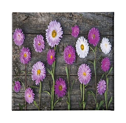 Homemania Wandbild, Blumen, Natur, für Wohnzimmer, Schlafzimmer, mehrfarbig, 60 x 3 x 60 cm, -HM20KNV60 x 60 – 10, Polyester, Holz von Homemania