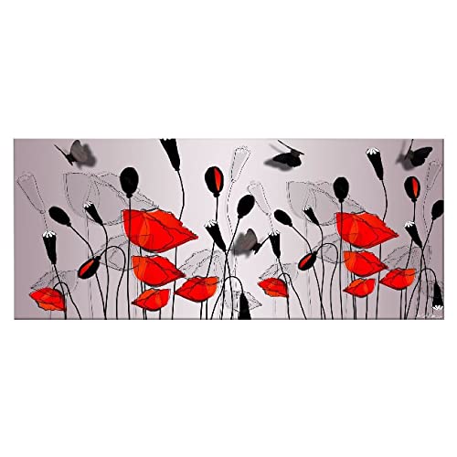 Homemania Wandbild, Blumen, Natur, für Wohnzimmer, Schlafzimmer, mehrfarbig, 70 x 3 x 100 cm, -HM20KNV70 x 100 – 133, Polyester, Holz von Homemania