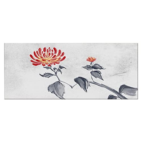 Homemania Wandbild, Blumen, Natur, für Wohnzimmer, Schlafzimmer, mehrfarbig, 70 x 3 x 100 cm, -HM20KNV70 x 100 – 4, Polyester, Holz von Homemania