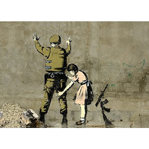 Homemania Wandbild, inspiriert von Autoren Banksy, Polizei und Mädchen, Dekoration, Heim-Wandkunst, digital, Zeichnung, Rahmen, mehrfarbig, Holz, Baumwolle 100 x 70 x 3 Homemania Wandbild, inspiriert von Autoren Banksy, Polizei und Mädchen, Dekoration, Heim-Wandkunst, digital, Zeichnung, Rahmen, mehrfarbig, Holz, Baumwolle 100 x 70 x 3 von Homemania