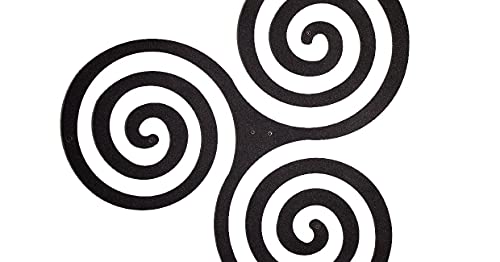 Homemania Wanddekoration, Symbol – Buchständer – mit Regalen – Schwarz aus Metall, 54 x 0,15 x 57 cm, 54 X 0.15 X 57cm von Homemania