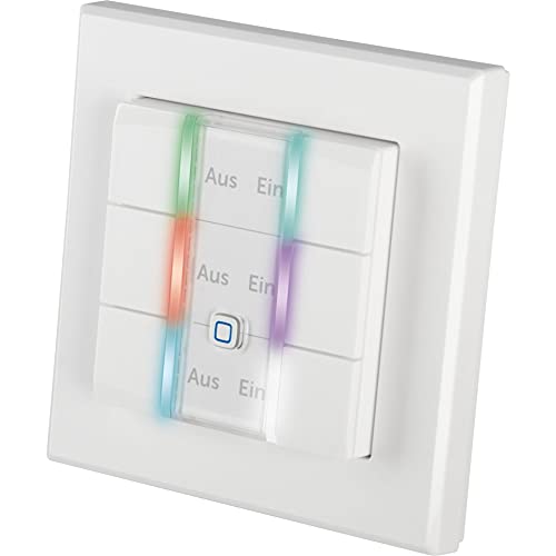 Homematic IP Wired Smart Home Wandtaster HmIPW-WRC6, 6-Fach, mit LEDs von eQ-3