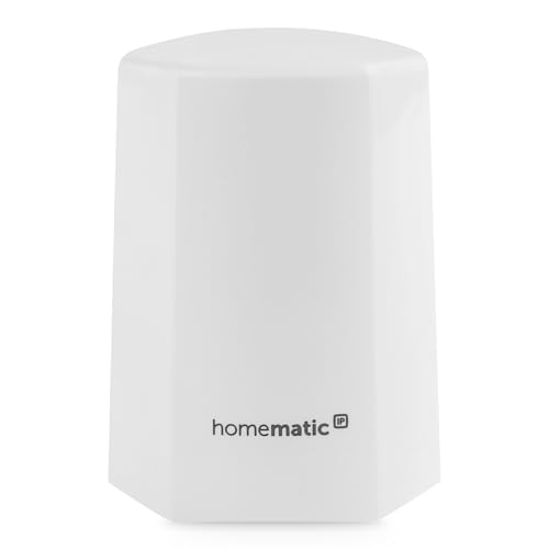 Homematic IP Smart Home Temperatur- und Luftfeuchtigkeitssensor – außen, weiß, Zubehör für Smart Home mit App-Funktion, Temperaturmessung, kabellos, 150573A0 von Homematic IP