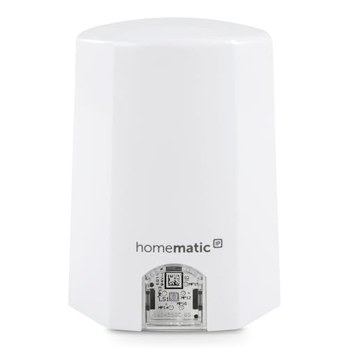 Homematic IP Smart Home Lichtsensor – außen, Zubehör für Ihr Homematic IP Smart Home, misst Helligkeit in Lux steuert Sonnenschutz-Funktionen mit smarten Rollläden, 151566A0 von Homematic