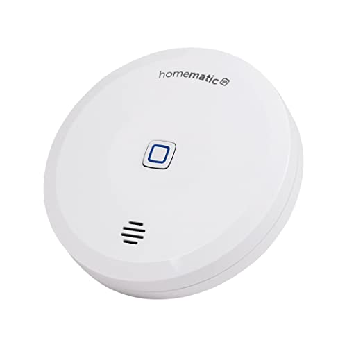 Homematic IP Smart Home Wassersensor, Wassermelder für zuverlässige Alarmierung per Sirene und Push-Benachrichtigung in der Smartphone-App bei Feuchtigkeit und Wasser, 151694A0 (Single) von Homematic IP