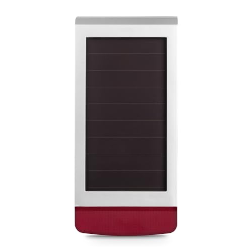 Homematic IP Smart Home Alarmsirene – außen, Funk-Außensirene mit Solarpanel und App-Funktion, kabellose Sirene mit Solarpanel, warnt hörbar, sichtbar und per Push-Nachricht, 153208A0 von Homematic