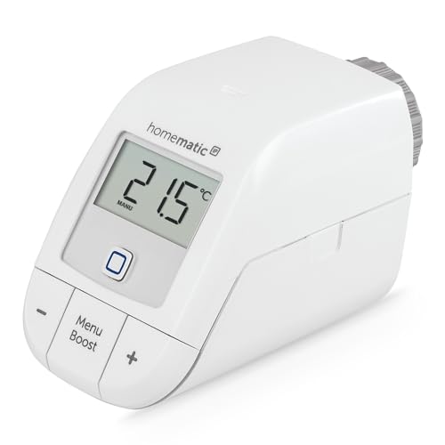 Homematic IP Smart Home Heizkörperthermostat – Basic, digitaler Thermostat Heizung, Steuerung per App, Alexa, Google Assistant, einfache Installation, Energie sparen, 153412A0 Homematic IP Smart Home Heizkörperthermostat – Basic, digitaler Thermostat Heizung, Steuerung per App, Alexa, Google Assistant, einfache Installation, Energie sparen, 153412A0 von Homematic
