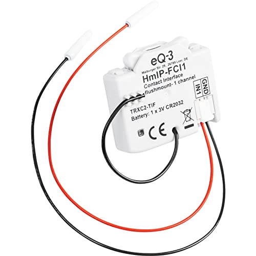 Homematic IP Smart Home Kontakt-Schnittstelle Unterputz – 1-Fach, 3 V, 153489A0 von Homematic