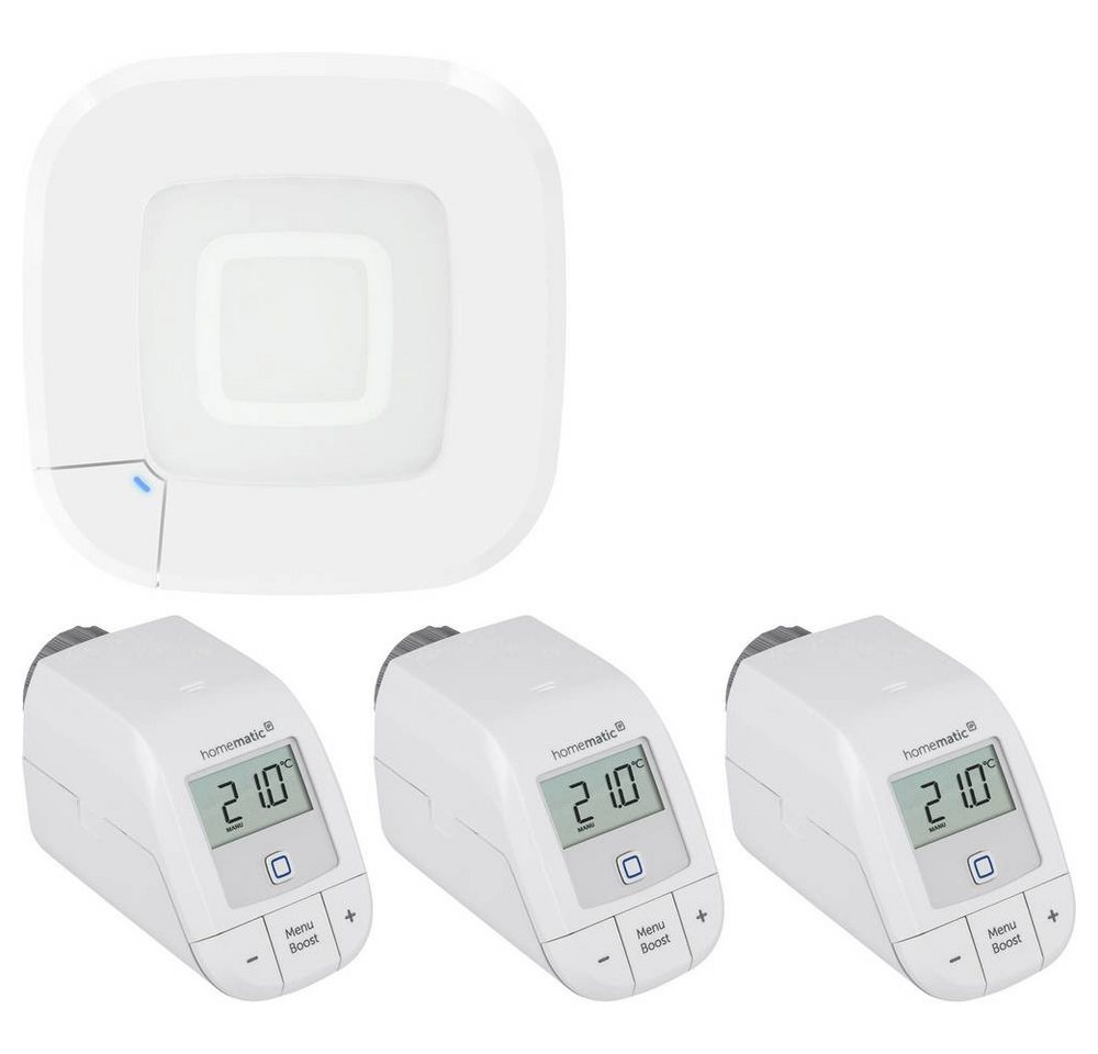 Homematic IP 161314A0+3x153412A2 Smart-Home Starter-Set Homematic IP 161314A0+3x153412A2 Smart-Home Starter-Set von Homematic IP